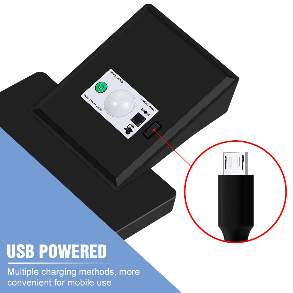 Outdoor Solar Lamp LED Street Lights Solar Waterproof Wall Sconce Lamp 3 Modes IP65 Spotlight PIR Motion Sensor Gardens Lighting