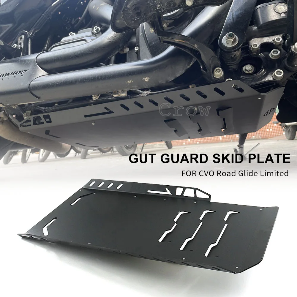 

For Touring Road King CVO Road Glide Street Glide 2014-2023 Motorcycle Skid Plate Lower Engine Base Chassis Guard Protection