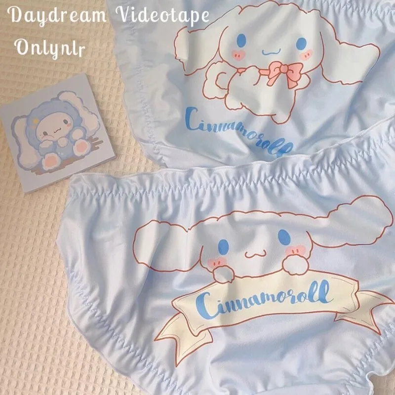 Sanrio mutandine Cartoon giapponese dolce e carino Cinnamoroll personalità ragazza biancheria intima studente di seta di latte Lolita triangolo Panty