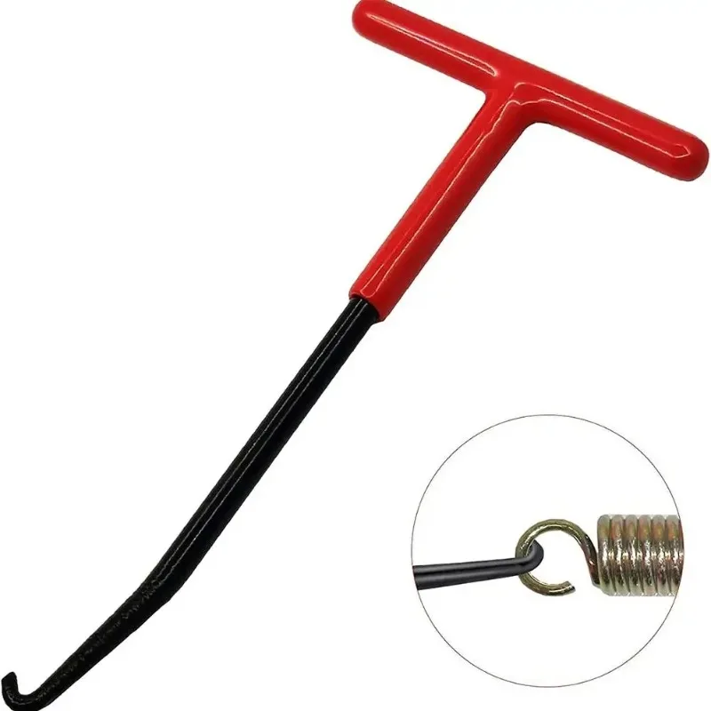 

Exhaust Spring Puller Tool Snowmobile Motorcycle Muffler Exhaust Stand Removal Tool T-Handle Type with Rubber Coating