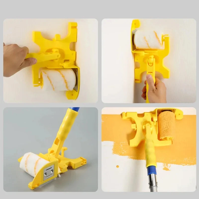 Multifuncional Handheld Paint Edger, Escova Roller, Clean-Cut, Room Wall Teto Pintura Interior e Exterior