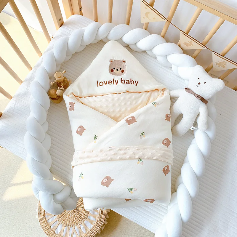 Soft Newborn Winter Warm Baby Wrap Blankets Baby Sleeping Bag Envelope For Newborn Sleepsack Cotton thicken Cocoon for baby