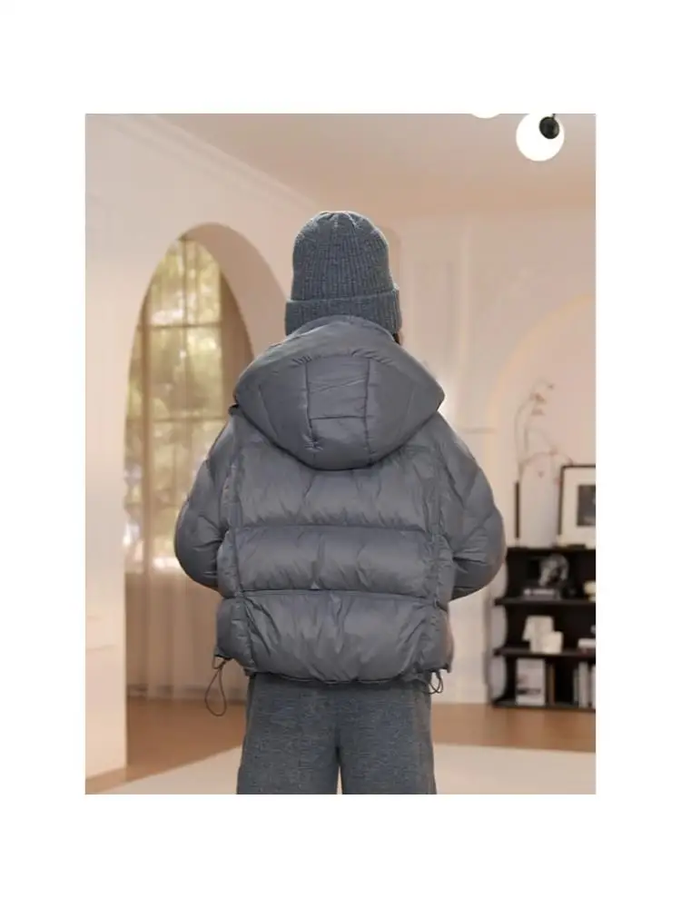 

ey Hooded Women's down Jaet Winter New Long Sve Warmth Bread Coat 7039 Cleanfit Sle Regular Size White Du down