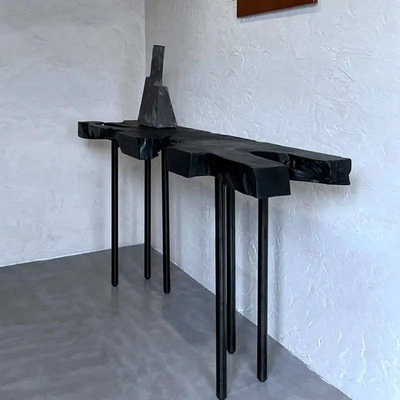 

Entrance table wind natural log entrance table solid wood entrance table irregular