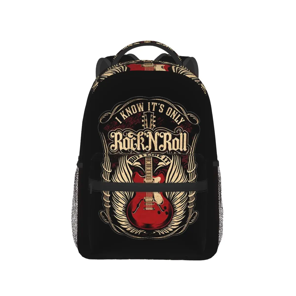 

Power Of Rock N Roll Heavy Metal Music Рюкзак Лидер продаж Рюкзак большой емкости Сумка для книг Школьная сумка Сумки на плечо для мужчин и женщин