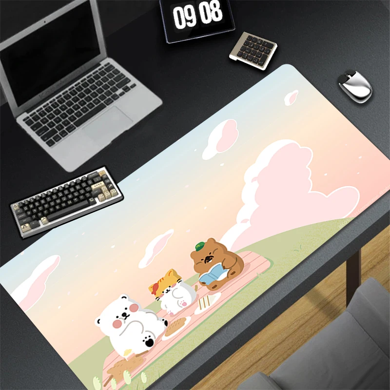Pattern Game HD Mousepad Pad Rubber Mouse Mat Desk Gaming Non Slip Table Mat PC Gamer Cabinet Mousepad Animal Party Keyboard Pad