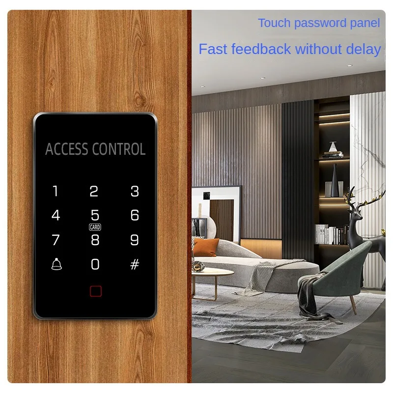 card password electric plug lock glass door iron door card password, fingerprint access control system all-in-one magnetic lock