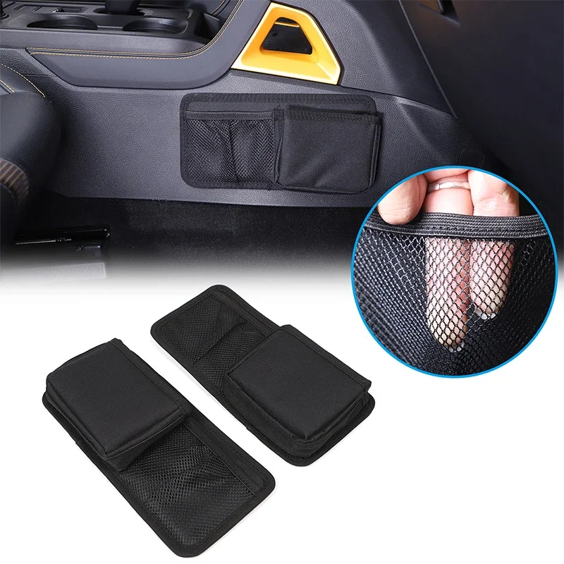 

For Ford Ranger 2023+ Oxford cloth black car styling car center console both sides storage bag car interior accessories 2Pcs