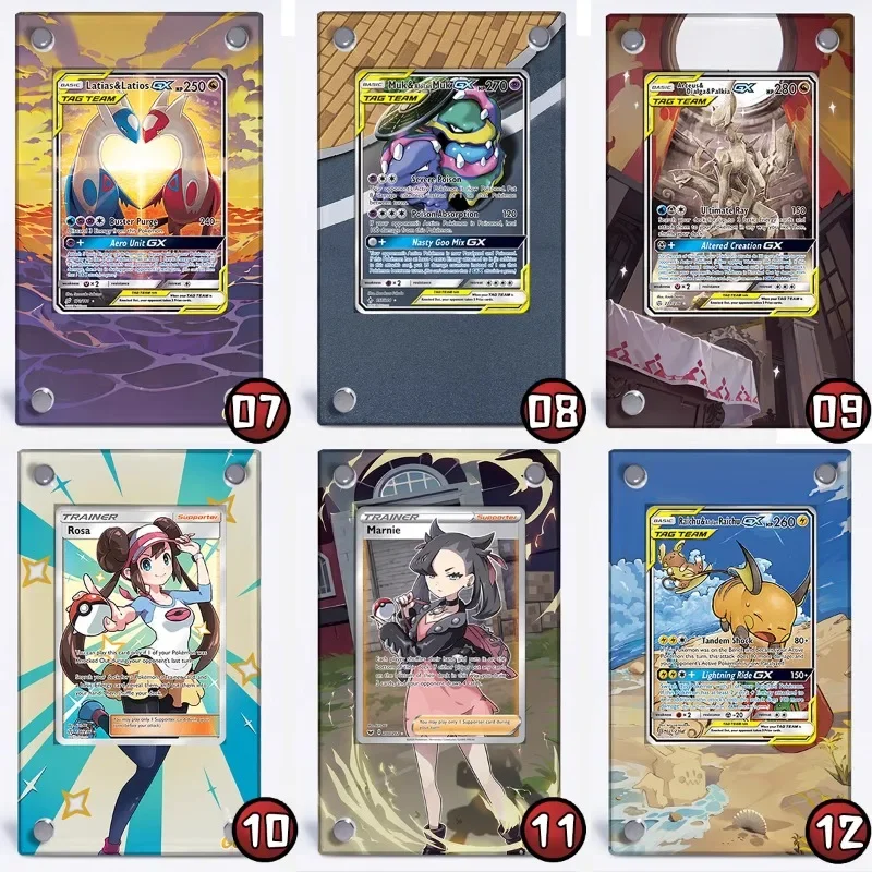 Pokemon Espositore Misty Nihilego GX Umbrion Darkrai Carta da disegno estesa Collezione di mattoni Cornice per carte da gioco Non inclusa carte
