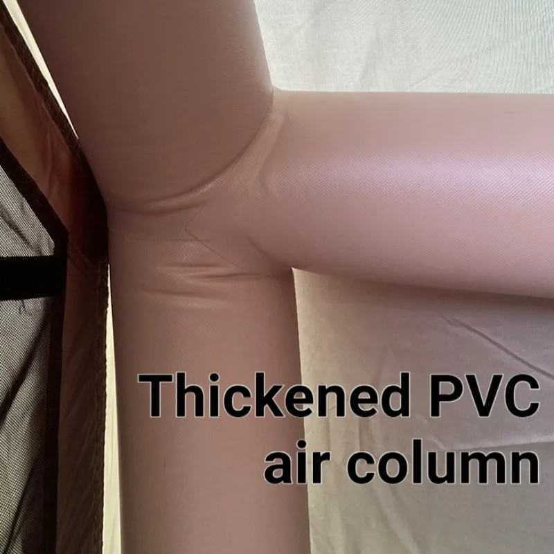 Tenda Camping Keluarga yang Luas, Tenda Luar Ruangan yang Dipertebal, Tahan Hujan, Tenda Tiup untuk Menginap, Pelindung Matahari, Tahan Angin, Perlengkapan Camping