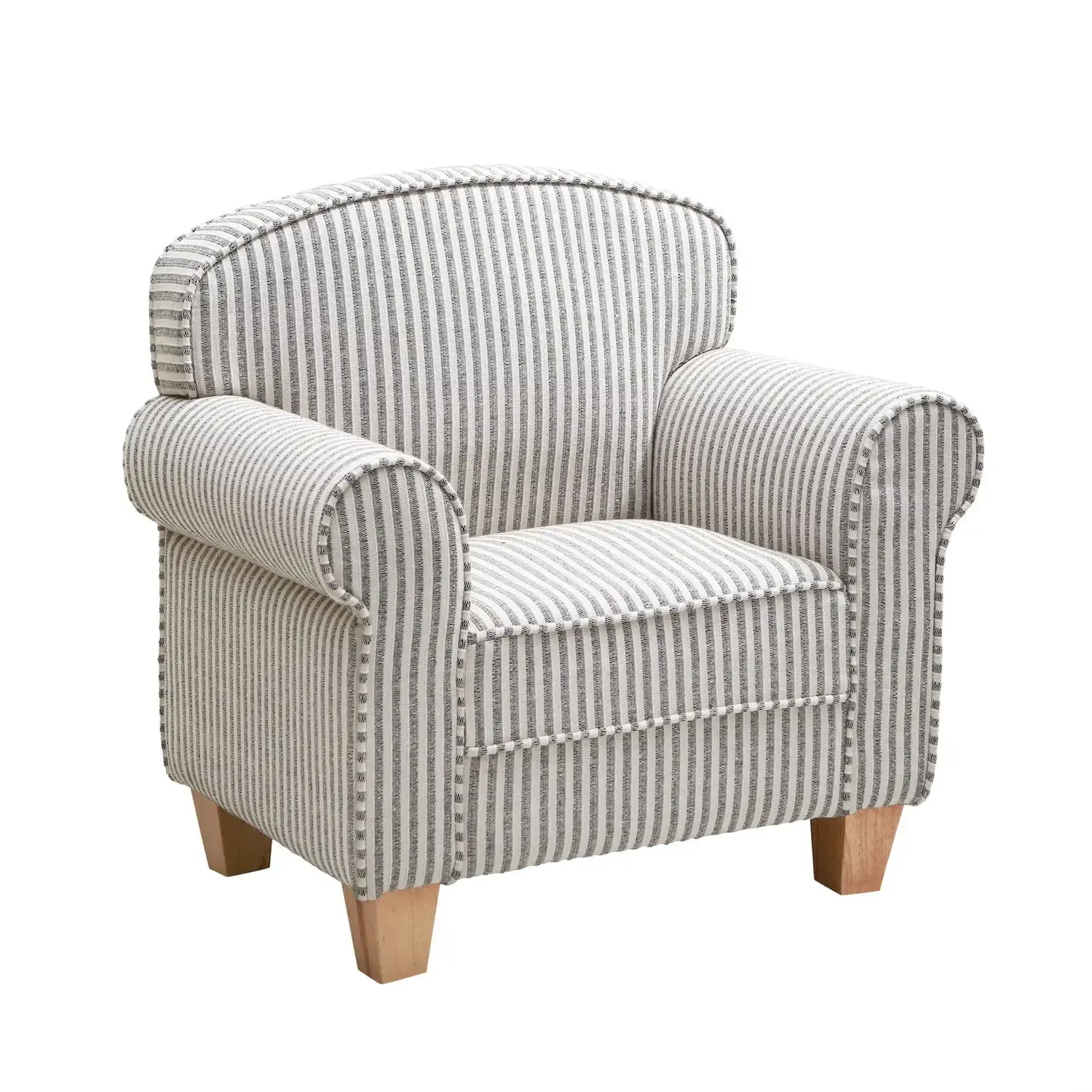 

Детское кресло Sophie в деревенском стиле, полосатый вязаный дизайн, милые эстетические подушки для комфорта и мягких тканей