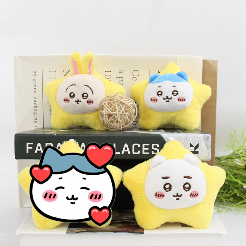 

Kawaii Plush Doll ちいかわ Funny ハチワレ Anime Star Plushes Girls Cartoon Keychain Pendant Kids Cartoon Gifts Ornament Plushie