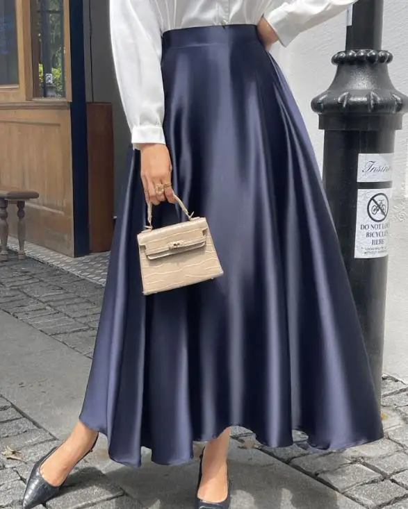 2025 Herfst/Winter Nieuwe Damesmode Elegant Temperament Hangende Lange Rok, Halve Rok, Dameskleding