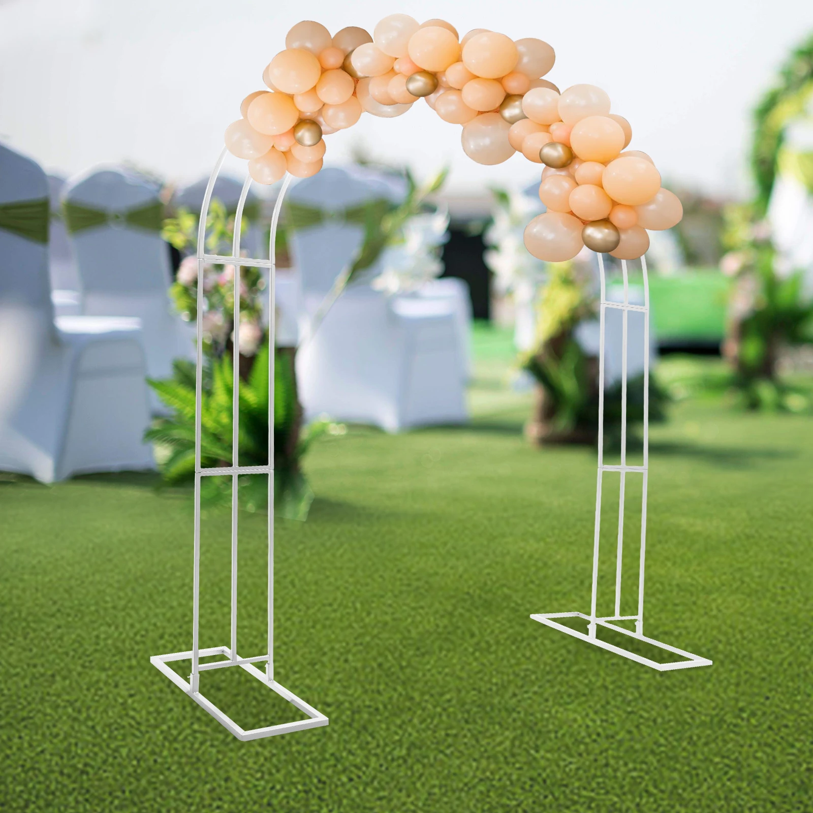 Imagem -04 - Metal Flower Display Frame com Base Resistente Casamento Arco Balão Stands Stand Moderno Arbor Treliça 8.53ft Camadas