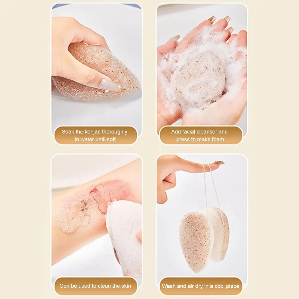 Éponges nettoyantes pour le visage, produit cosmétique pour nettoyer le visage, effet naturel, effet expansif, noir, bande de sauna, Cle L6Q5