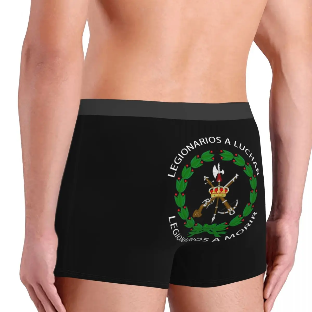 Fashion Spanish Legion Boxers Shorts Panties Men\'s Underpants Breathbale Spain Coat of Arms Briefs Underwear