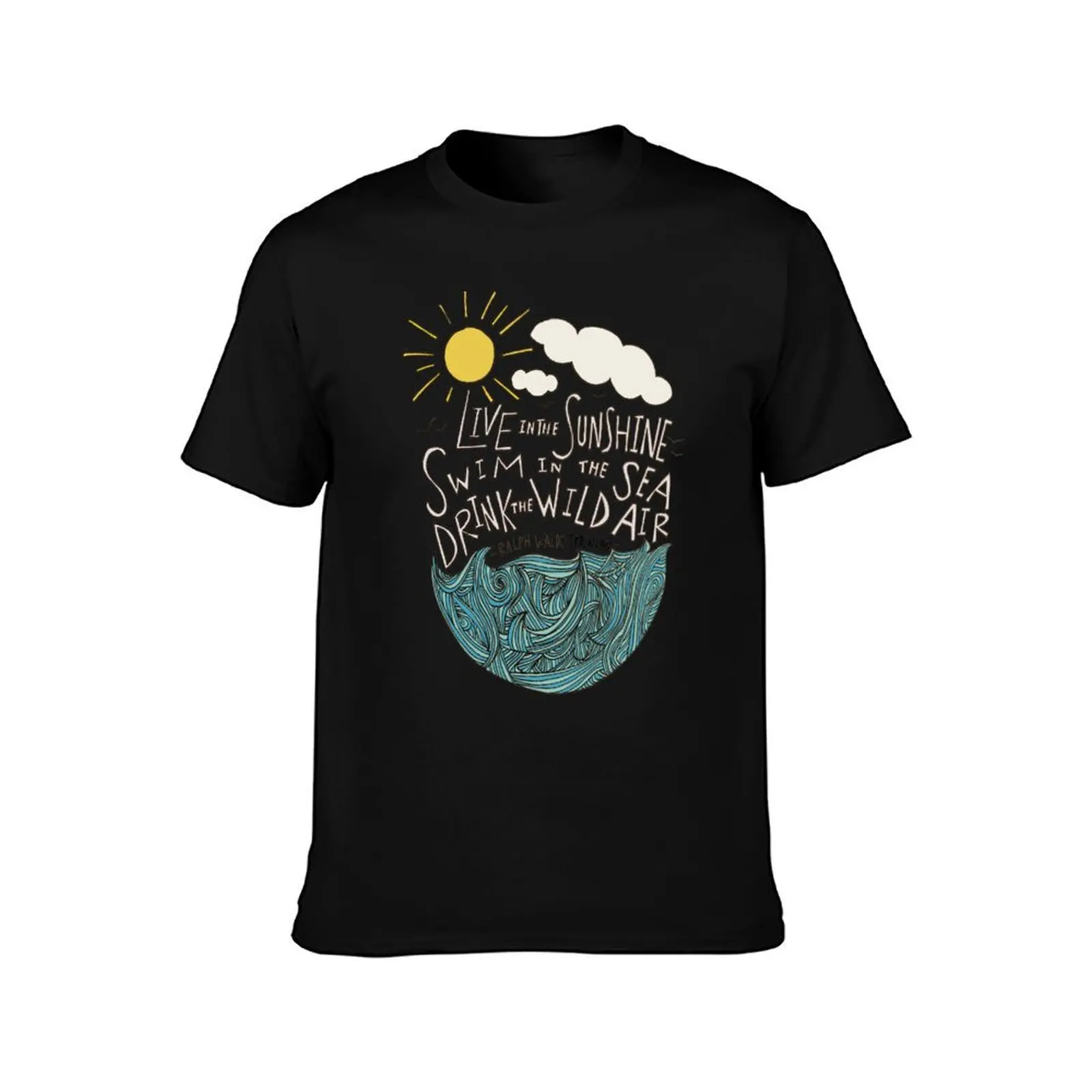 Emerson: Live in the Sunshine T-Shirt Breathable Basic Cotton T-Shirt