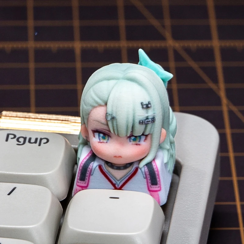 Zenless Zone Zero Anime Figure ‌Sunna Aria Pendragon Morgan Personalized Creativity Single Resin Keycaps Mechanical Keyboard