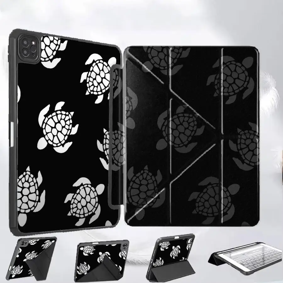 

Holder Cover Tablet Case For iPad Pro 11th 10th 9th 8th 7th 12.9inch Pro 2025 Mini 6 7 Air 4 5 M3 M2 M4 11inch Cartoon Turtle