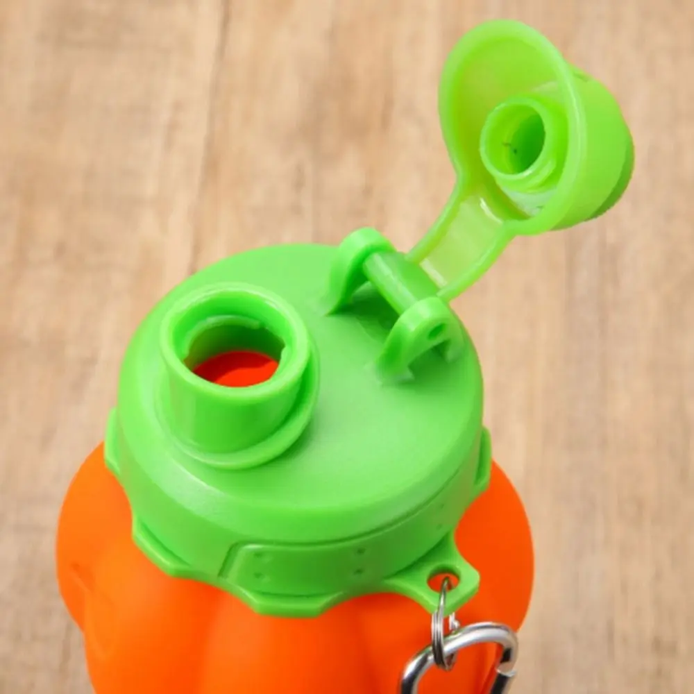 

Pumpkin Folding Water Bottle Silicone Retractable Collapsible Water Cup Leak-proof 550ml Silicone Sport Bottles Cycling Kettle