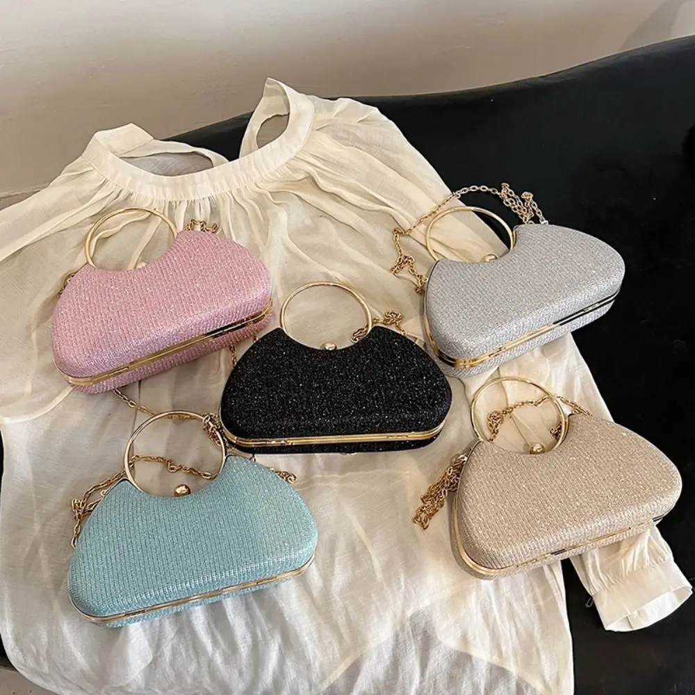 

Fashion Shoulder Evening Bag Beaded Pillow Type Chain Purse Women Handbags for Wedding Party