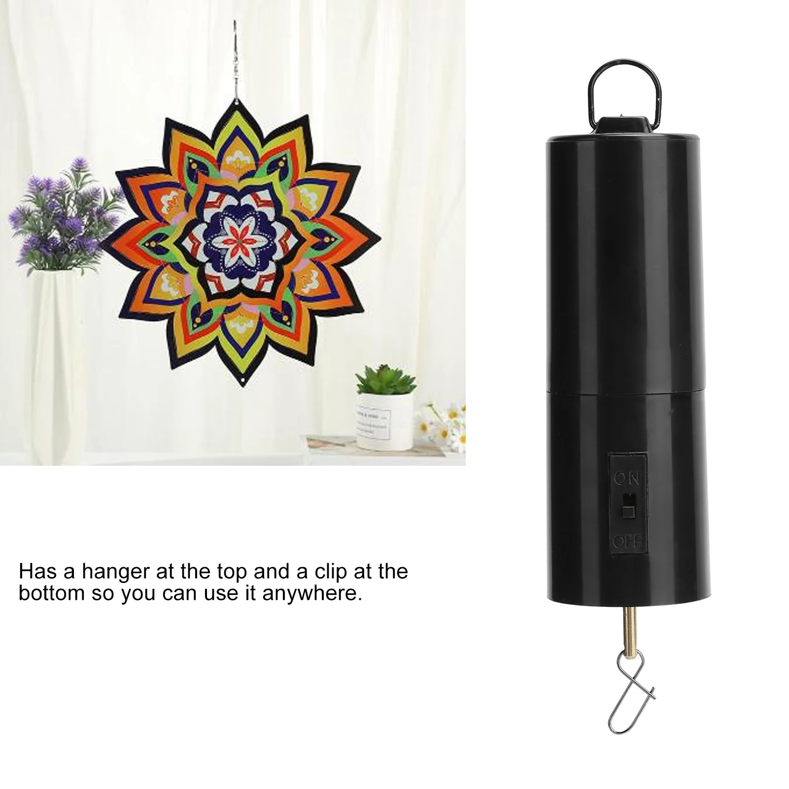 ZK40 Hanging Black Rotating Motor for Wind Chimes Mobile Battery Operated Garden Decor Accessoy