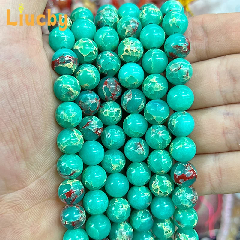 Imitation Green Emperor Pine Handmade Beads For Jewelry Making DIY woman earrings Accessories zipstring 15