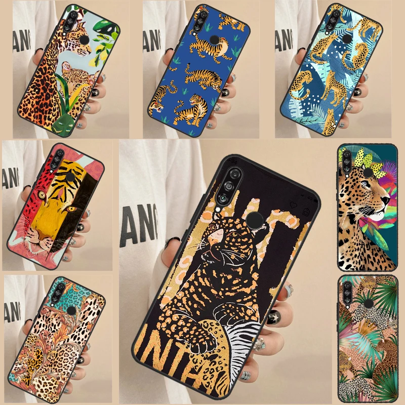 Classic Leopard Tiger For Huawei Nova Y90 Y70 Y60 Y61 5T 9 10 SE 3i 7i 8i P Smart P20 P60 Pro P40 P30 Lite Case