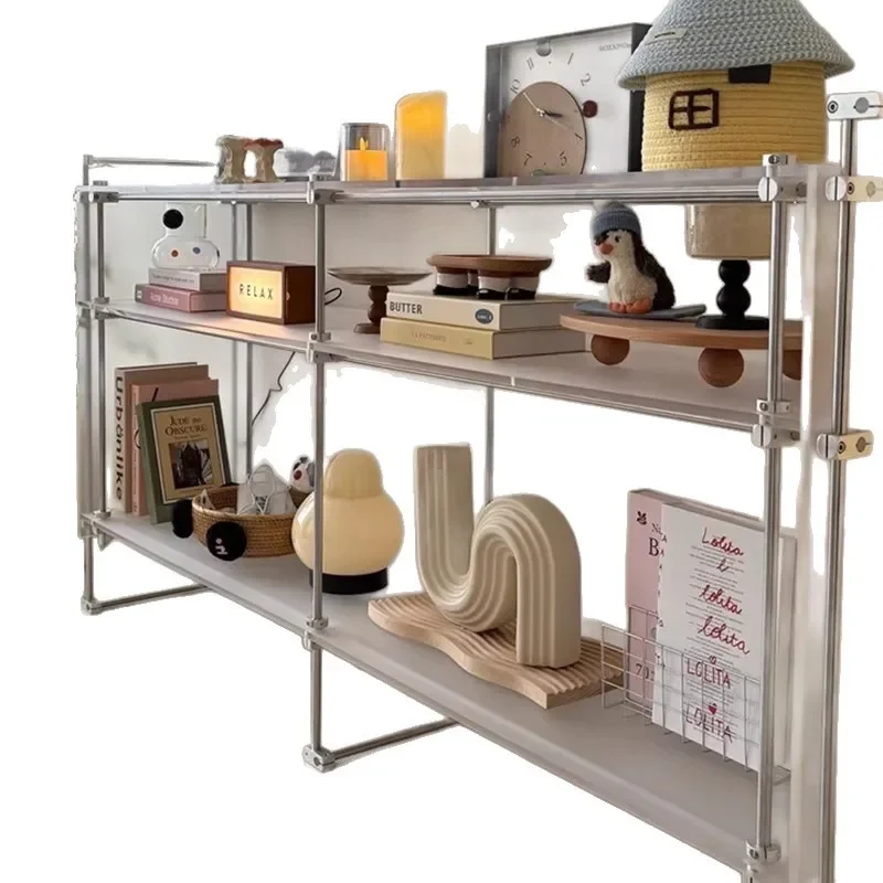 

Optical axis acrylic shelf floor-to-ceiling multi-layer storage rack living room bedroom home bookshelf display rack