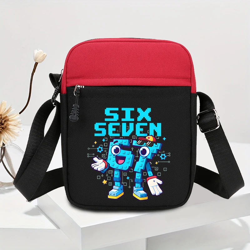 

Steal A Brainrot Fashion Shoulder Bag 67 Six Seven Cartoon Printed Crossbody Bags Men Women Portable Storage Pouch Kids Giftss
