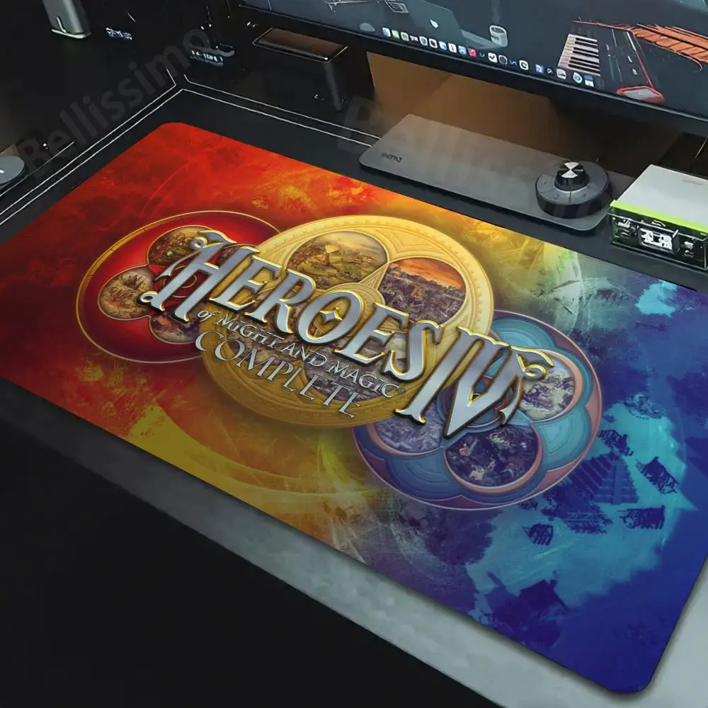 Video Game Heroes Magic Olden Era Game Mousepad Gaming Rubber Mouse Pad Large XXL 900x400mm Desk Pad