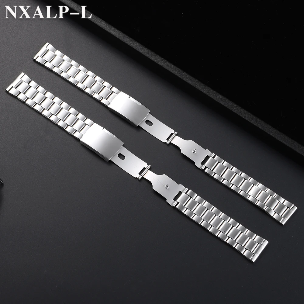 Stainless Steel Strap 18mm 20mm 22mm for Seiko for Rolex Watch Band Universal Accessories Men Women Replacement Bracelet Belt
