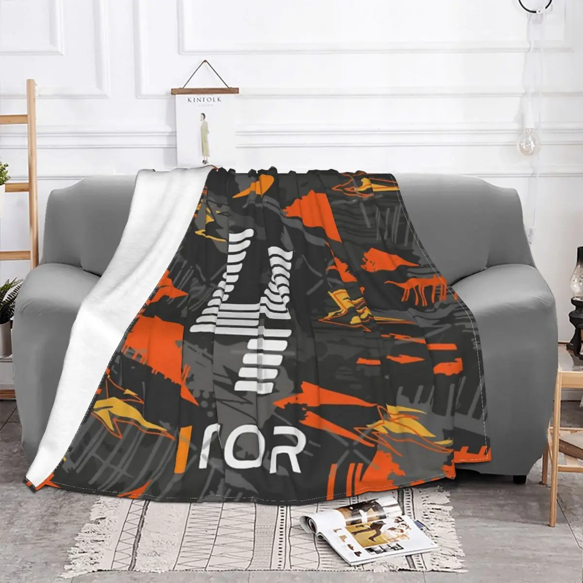 Lando Norris 4 - Abstract Design _F1 2024 Blanket Bedspread On The Bed Vintage For Double Bed