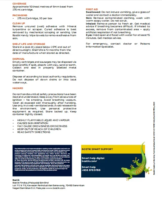 Bostik No More Nails Classic N310 320g لاصق لمواد البناء الترابطية #5