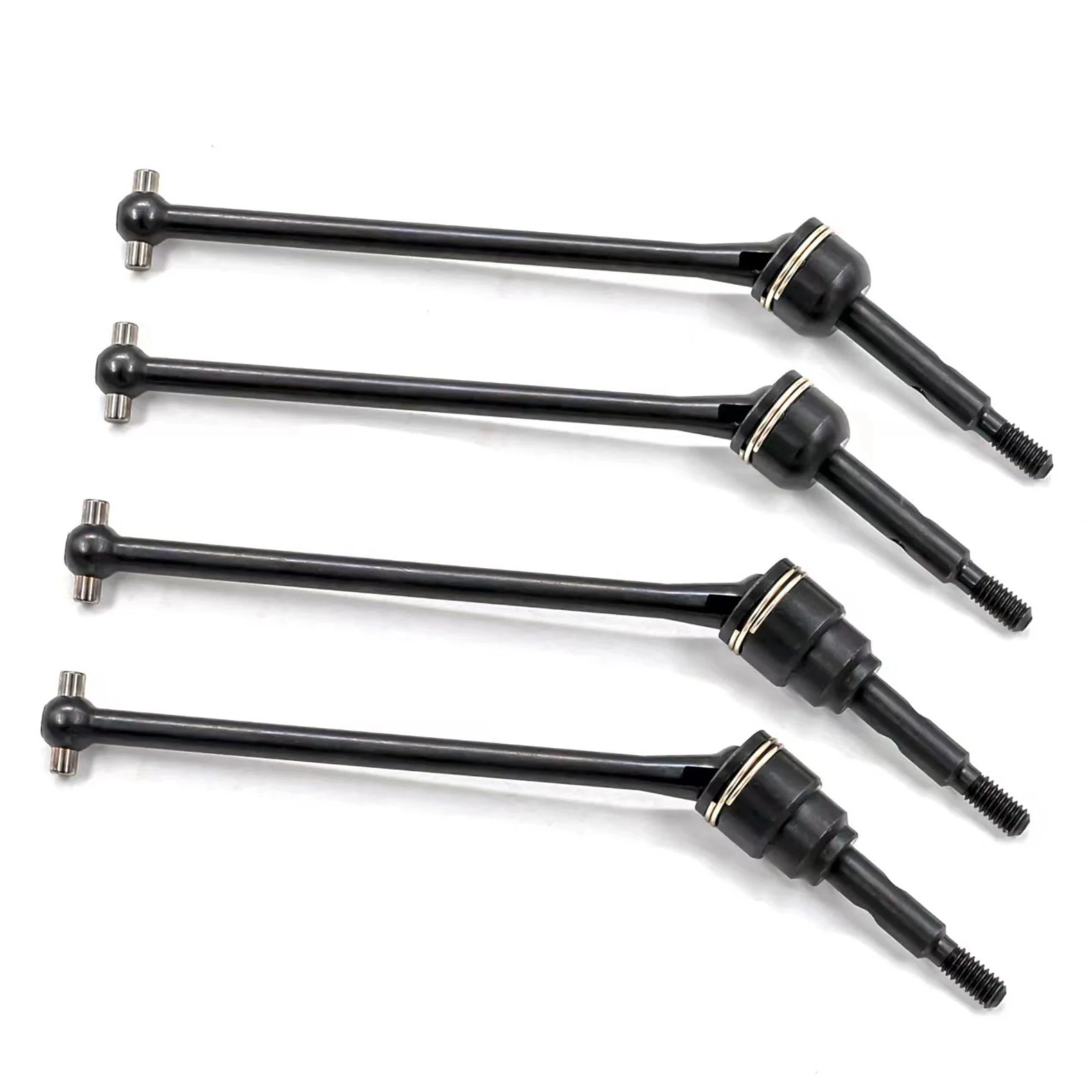 Dianteiro de aço e traseiro Drive Shaft CVD, RC Car Upgrades Peças, 1, 10 Traxxas Slash Rustler, Stampede Hoss, VXL, 4X4, 1, 4Pcs