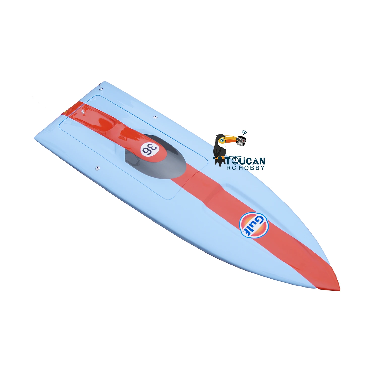 Fiberglass RC Boat Hull for High-Speed Racing Remote Control Toucan DIY Boat E36 KIT Models TH22655