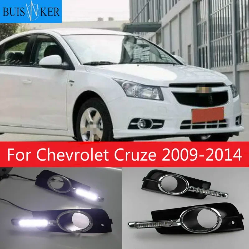 

LED Daytime Running Light DRL For Chevrolet Cruze 2009-2014 DRL Fog Lamp with Turn Signal Dimmed Light