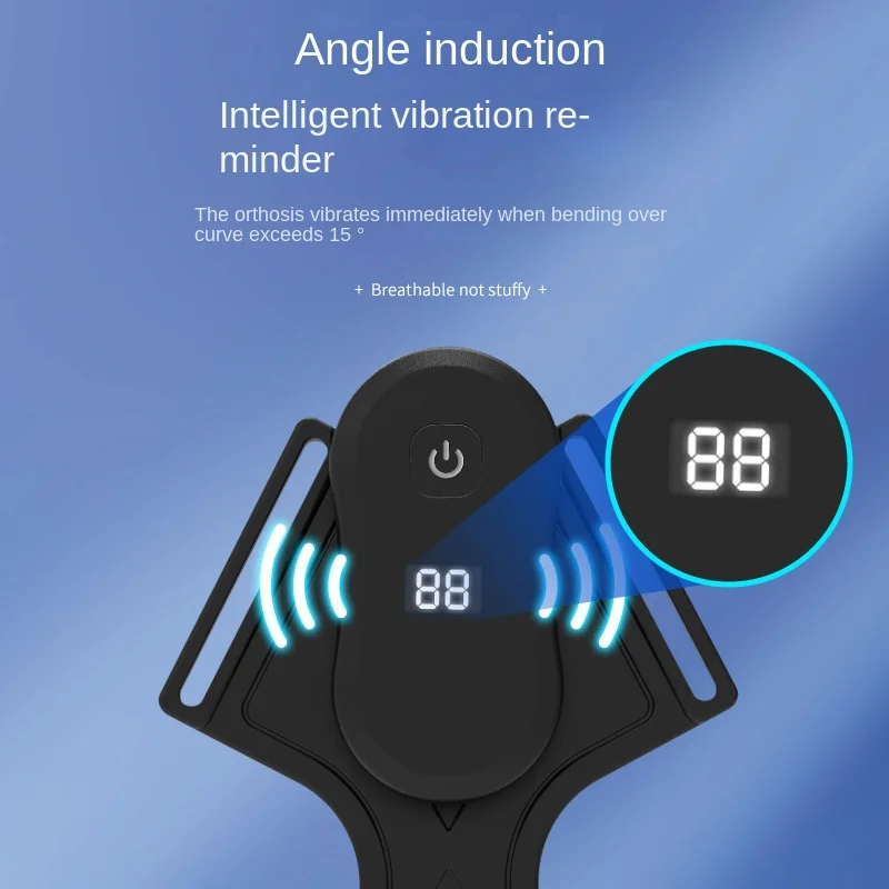 New Posture Brace Belt Adjustable Upper Back Pain Relief Detection Vibration Reminder High Quality Smart Posture Corrector