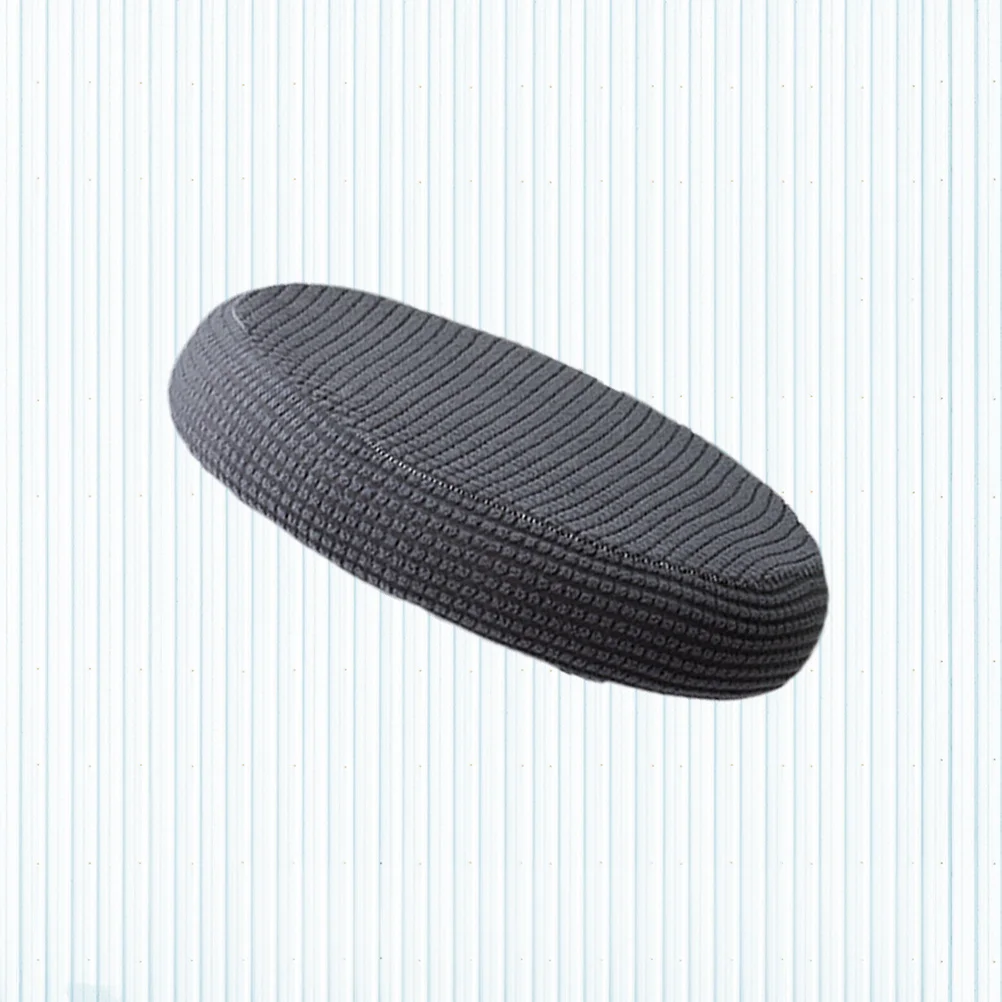 

Round Bar Stool Elastic Stretch Chair Cover Dark Gray 30-38cm Diameter Stretchy Seat Protector for Hotel Party Office Wedding