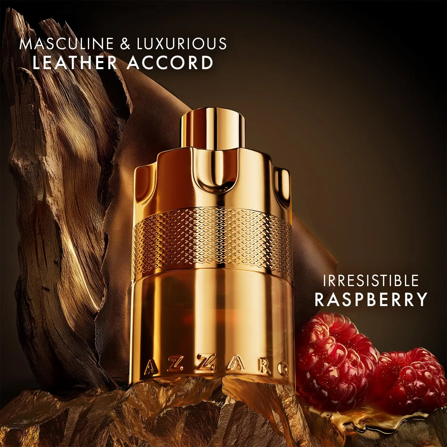Azzaro - Forever Wanted Elixir - كولونيا رجالي - مع ملاحظات التوت والهيل والجلود الأكورد 100 مل / 3.4 أوقية سائلة