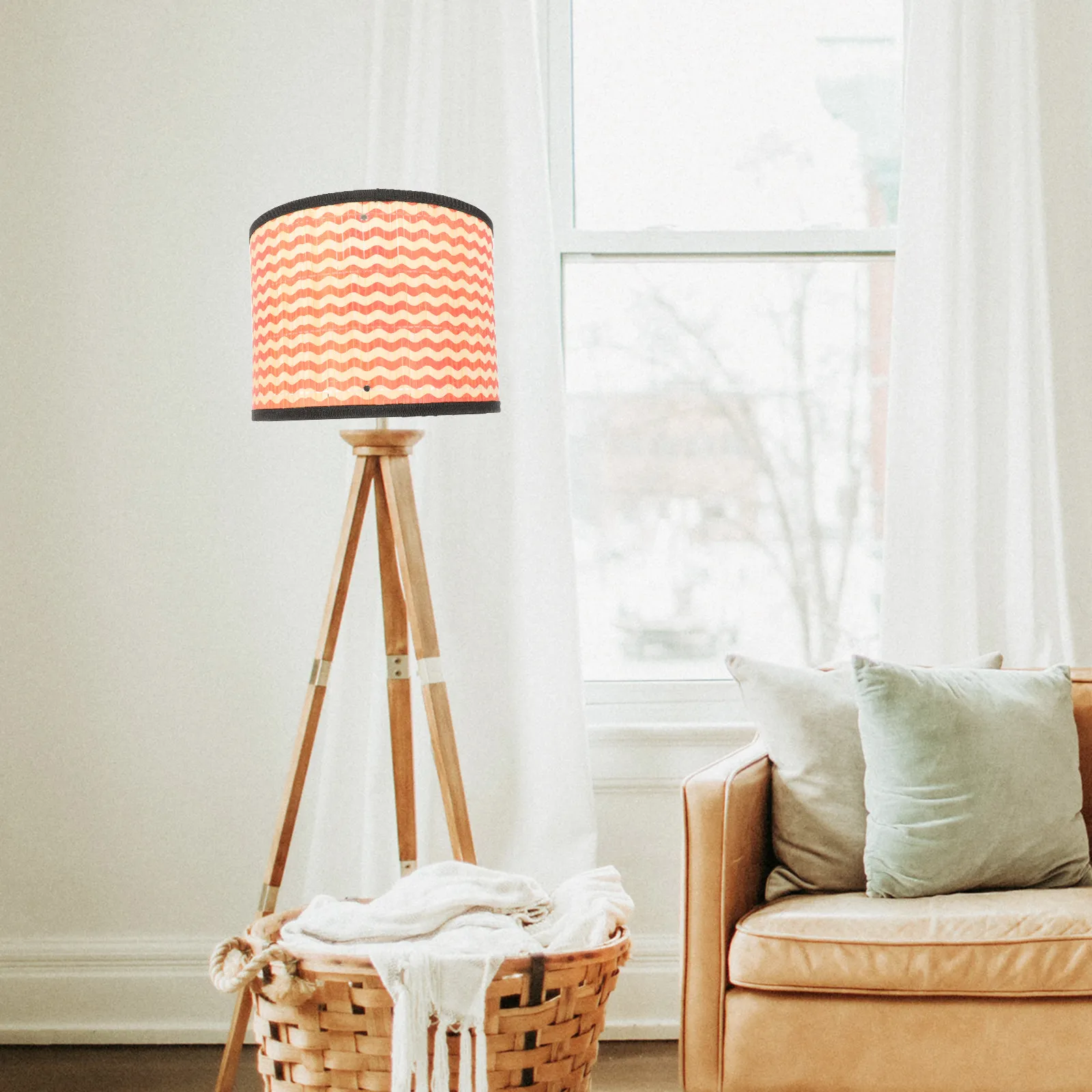 

1Pcs Stylish Bamboo Lampshade Vintage Shade Decor Accessory for Home Light Decor Multi-Purpose Lampshade Table
