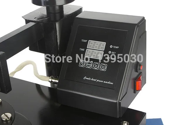 6 in 1 30*38cm T-shirt Swing Away Heat Press Machine/ Shaking Head Heat Transfer Sublimation Machine