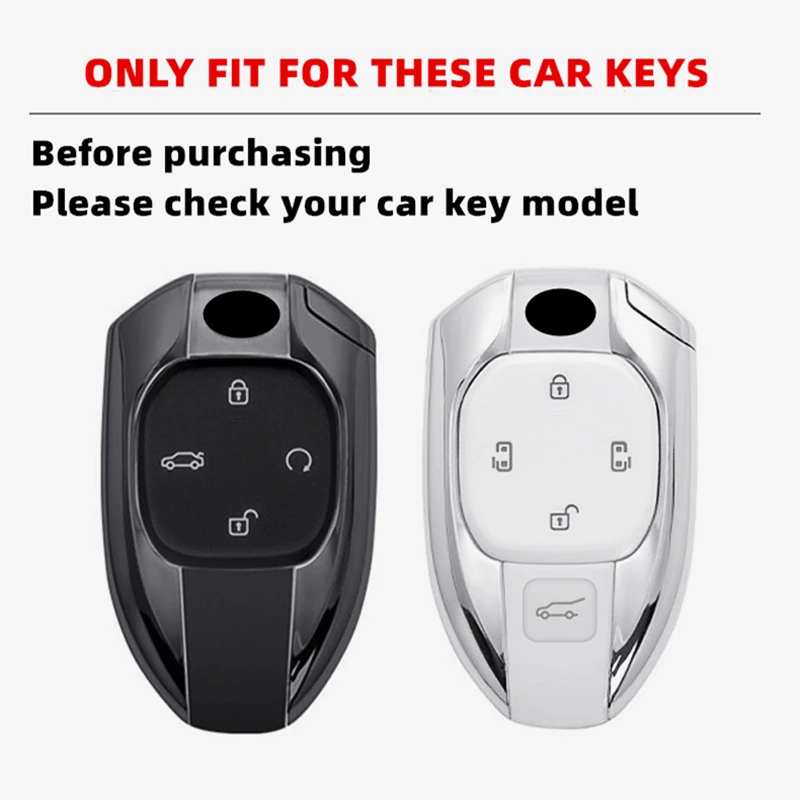 Metal Car Remote Key Case Cover Shell Protector Holder Fob For GAC Trumpchi New Empow J11 J12 J13 J15 J16 GS8 GS4 GS3 M8 E9 2024