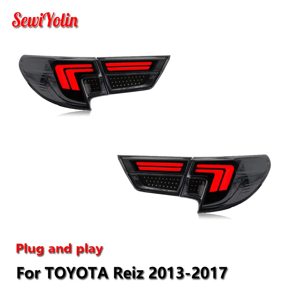 

Автомобильные светодиодные задние фонари, аксессуары для TOYOTA Reiz Mark X 2013-2017, автоматический задний противотуманный фонарь DRL, стоп-сигнал поворота Plug and Play