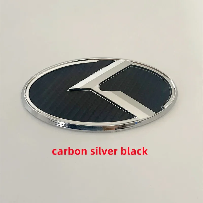 New 1Pcs x 3D ABS K Logo Car Front Hood Rear Trunk Emblem Badge Stickers for Kia Sportage Sorento Optima Forte Rio Stinger K5 view 6