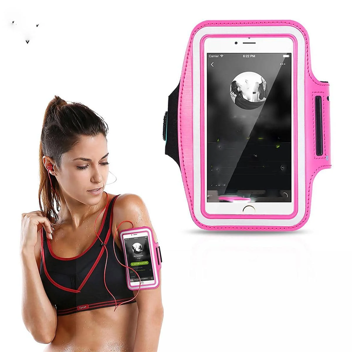 1PC Sports Outdoor Running Bag Hand Touch Screen Mobile Arm Bag Suitable for 4-6 inch Mobile Phones