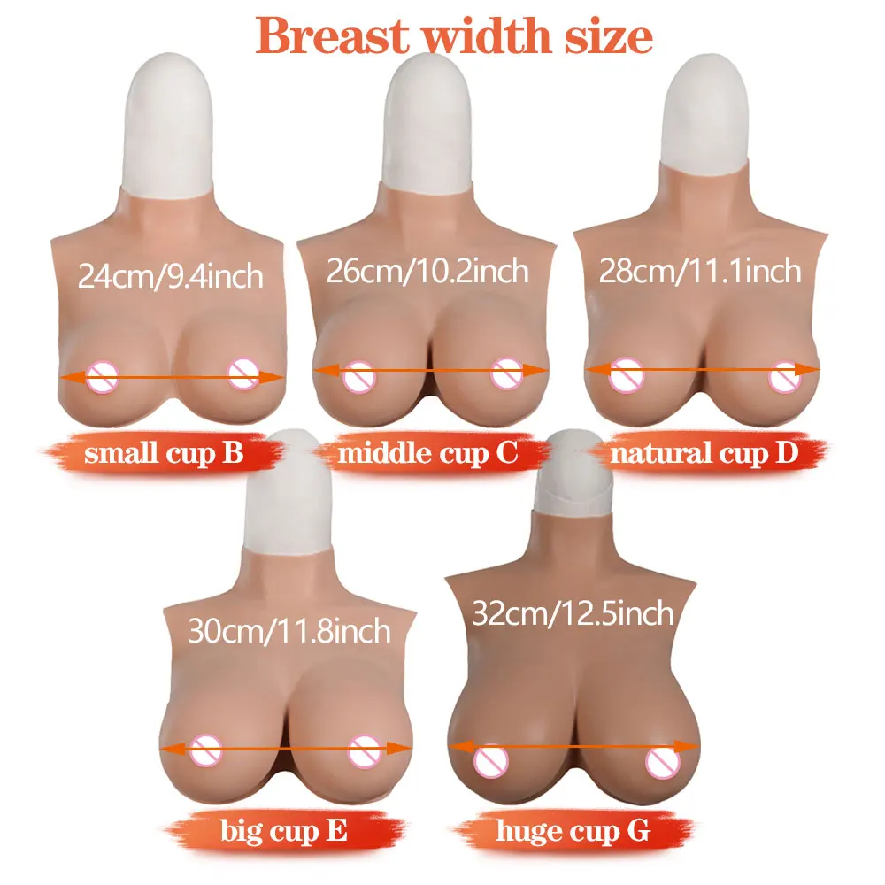 Silicone Tits Fake Boobs Corset Artificial Chest Nipple For Trans Sissy Transgender Gay Cosplay underwear Costumes Man Sex Toys