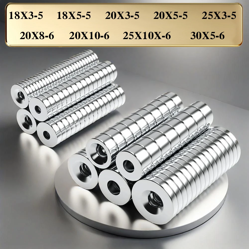 N35 Round Countersunk Hole Neodymium Magnet Strong Permanent Magnet For DIY Craft Model Hardware Fixing