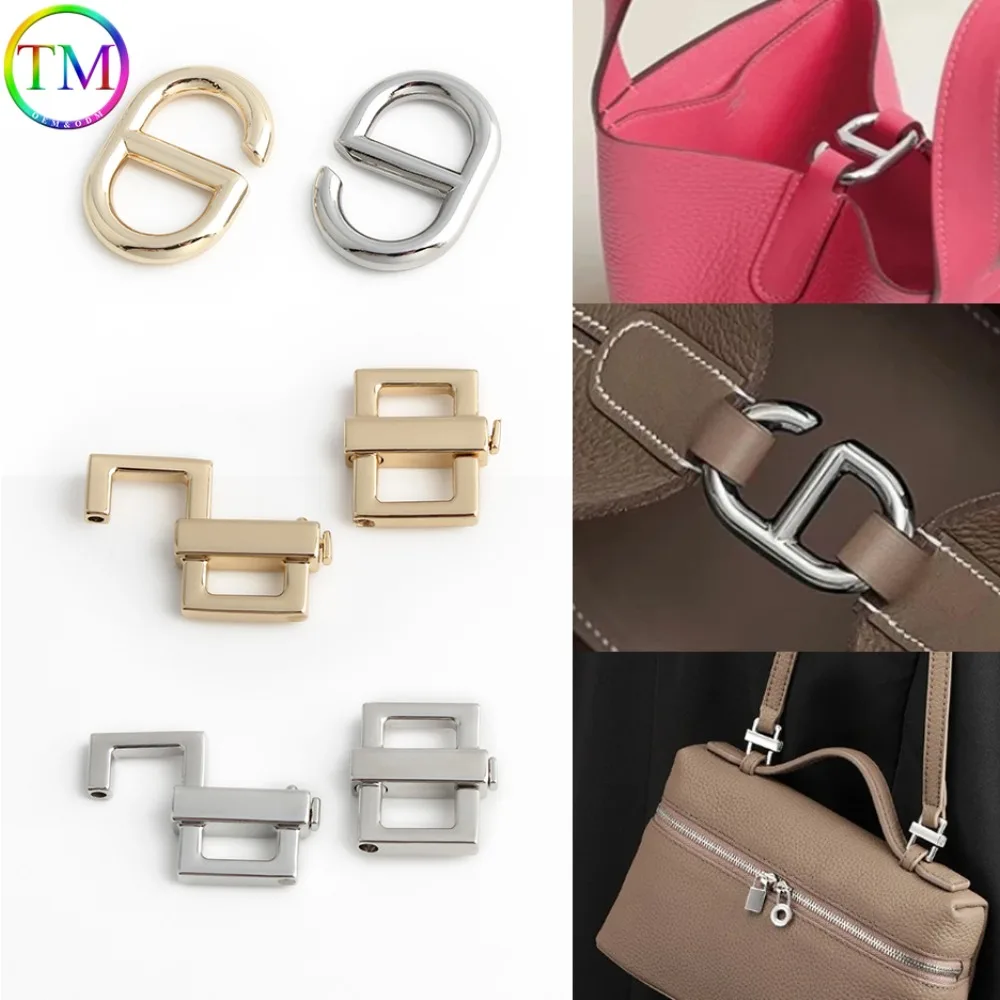 

Silver Gold Metal Connect Buckle Hook For DIY Craft Handbag Purse Bucket Bags Transform and Replace Kit Hardware Accessories