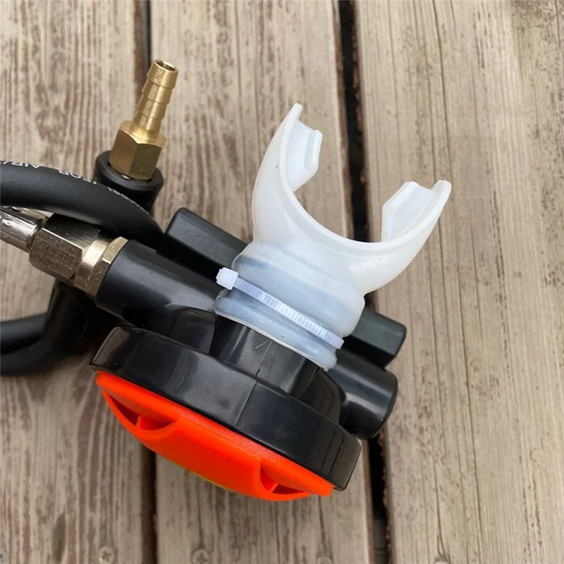 

-ABLP Elite Diver’S Respirator With Second Stage 126 Bite And Spare Regulator Mouthpiece
